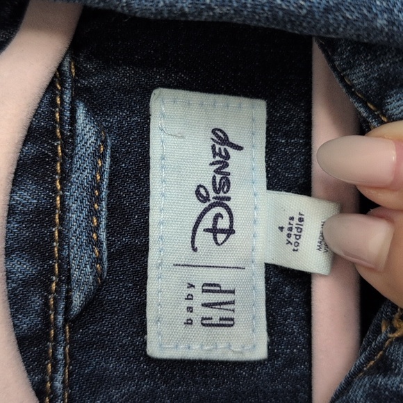 Gap Disney Kids Jean Jacket - Dark Blue - Picture 6 of 8